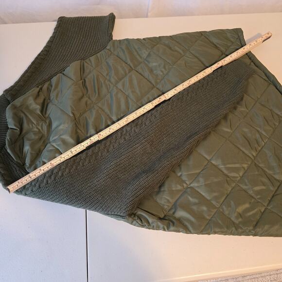 Unbranded Utility Jacket Women's Small Green Full Zip Up Pockets Quilted NWOT - Picture 12 of 16